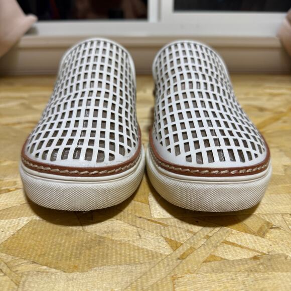 Antonio Melani Slip On Leather Cut Out Slip On Loafers Size 9 - Picture 4 of 9